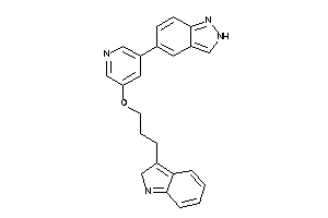 5-[5-[3-(2H-indol-3-yl)propoxy]-3-pyridyl]-2H-indazole