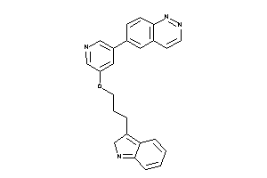 6-[5-[3-(2H-indol-3-yl)propoxy]-3-pyridyl]cinnoline