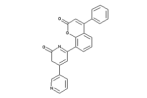 6-(2-keto-4-phenyl-chromen-8-yl)-4-(3-pyridyl)-3H-pyridin-2-one