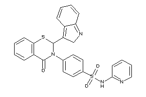 4-[2-(2H-indol-3-yl)-4-keto-2H-1,3-benzothiazin-3-yl]-N-(2-pyridyl)benzenesulfonamide