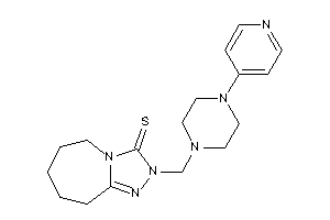 2-[[4-(4-pyridyl)piperazino]methyl]-6,7,8,9-tetrahydro-5H-[1,2,4]triazolo[4,3-a]azepine-3-thione