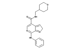 7-anilino-N-(tetrahydropyran-4-ylmethyl)-2H-pyrrolo[2,3-c]pyridine-4-carboxamide