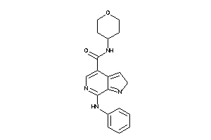 7-anilino-N-tetrahydropyran-4-yl-2H-pyrrolo[2,3-c]pyridine-4-carboxamide