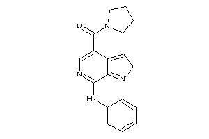 (7-anilino-2H-pyrrolo[2,3-c]pyridin-4-yl)-pyrrolidino-methanone