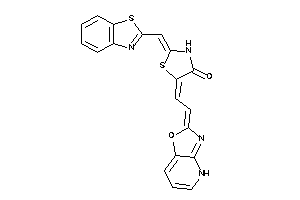 2-(1,3-benzothiazol-2-ylmethylene)-5-[2-(4H-oxazolo[4,5-b]pyridin-2-ylidene)ethylidene]thiazolidin-4-one