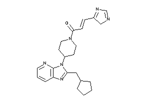 Image of 1-[4-[2-(cyclopentylmethyl)imidazo[4,5-b]pyridin-3-yl]piperidino]-3-(4H-imidazol-5-yl)prop-2-en-1-one