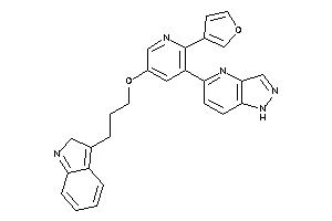 Image of 5-[2-(3-furyl)-5-[3-(2H-indol-3-yl)propoxy]-3-pyridyl]-1H-pyrazolo[4,3-b]pyridine