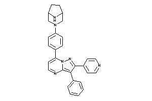 Image of 7-[4-(3,8-diazabicyclo[3.2.1]octan-3-yl)phenyl]-3-phenyl-2-(4-pyridyl)pyrazolo[1,5-a]pyrimidine