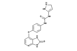 Image of 1-[4-[(2-keto-1,3-dihydroimidazo[4,5-b]pyridin-7-yl)oxy]phenyl]-3-(3-pyrazolin-3-yl)urea
