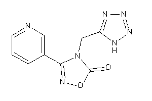 3-(3-pyridyl)-4-(1H-tetrazol-5-ylmethyl)-1,2,4-oxadiazol-5-one