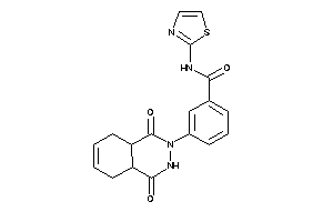 Image of 3-(1,4-diketo-4a,5,8,8a-tetrahydro-3H-phthalazin-2-yl)-N-thiazol-2-yl-benzamide