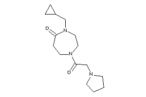 4-(cyclopropylmethyl)-1-(2-pyrrolidinoacetyl)-1,4-diazepan-5-one