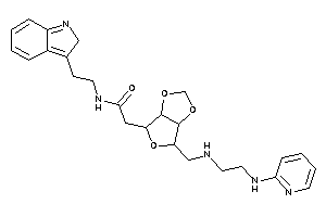 Image of N-[2-(2H-indol-3-yl)ethyl]-2-[6-[[2-(2-pyridylamino)ethylamino]methyl]-3a,4,6,6a-tetrahydrofuro[3,4-d][1,3]dioxol-4-yl]acetamide