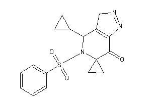 Image of 5-besyl-4-cyclopropyl-spiro[3,4-dihydropyrazolo[4,3-c]pyridine-6,1'-cyclopropane]-7-one