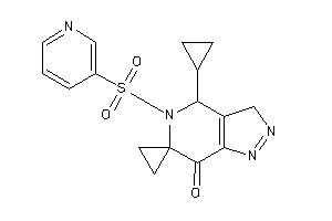 Image of 4-cyclopropyl-5-(3-pyridylsulfonyl)spiro[3,4-dihydropyrazolo[4,3-c]pyridine-6,1'-cyclopropane]-7-one