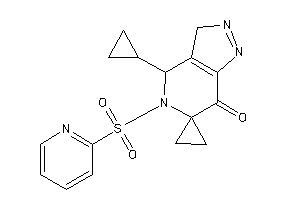Image of 4-cyclopropyl-5-(2-pyridylsulfonyl)spiro[3,4-dihydropyrazolo[4,3-c]pyridine-6,1'-cyclopropane]-7-one