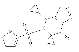 Image of 4-cyclopropyl-5-(2,3-dihydrothiophen-5-ylsulfonyl)spiro[3,4-dihydropyrazolo[4,3-c]pyridine-6,1'-cyclopropane]-7-one
