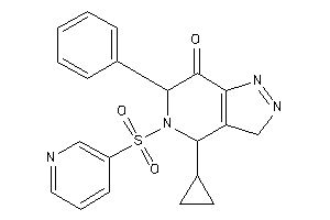 4-cyclopropyl-6-phenyl-5-(3-pyridylsulfonyl)-4,6-dihydro-3H-pyrazolo[4,3-c]pyridin-7-one