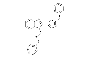 [2-(5-benzyl-4H-pyrazol-3-yl)-3H-indol-3-yl]methyl-(4-pyridylmethyl)amine