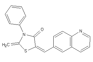 2-methylene-3-phenyl-5-(6-quinolylmethylene)thiazolidin-4-one