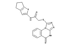 Image of N-(5,6-dihydro-4H-cyclopenta[b]thiophen-2-yl)-2-[(5-keto-4H-[1,2,4]triazolo[4,3-a]quinazolin-1-yl)thio]acetamide