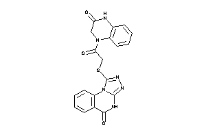 1-[[2-keto-2-(3-keto-2,4-dihydroquinoxalin-1-yl)ethyl]thio]-4H-[1,2,4]triazolo[4,3-a]quinazolin-5-one