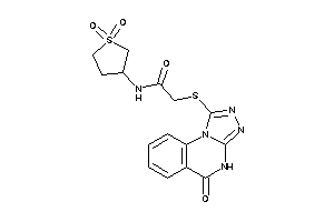 N-(1,1-diketothiolan-3-yl)-2-[(5-keto-4H-[1,2,4]triazolo[4,3-a]quinazolin-1-yl)thio]acetamide