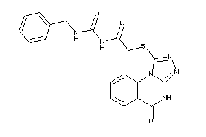 Image of N-(benzylcarbamoyl)-2-[(5-keto-4H-[1,2,4]triazolo[4,3-a]quinazolin-1-yl)thio]acetamide