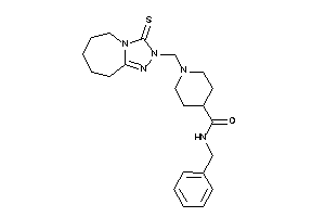 Image of N-benzyl-1-[(3-thioxo-6,7,8,9-tetrahydro-5H-[1,2,4]triazolo[4,3-a]azepin-2-yl)methyl]isonipecotamide
