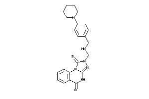 2-[[(4-piperidinobenzyl)amino]methyl]-1-thioxo-4H-[1,2,4]triazolo[4,3-a]quinazolin-5-one