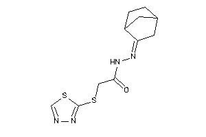 Image of N-(norbornan-2-ylideneamino)-2-(1,3,4-thiadiazol-2-ylthio)acetamide