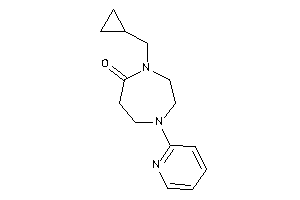 Image of 4-(cyclopropylmethyl)-1-(2-pyridyl)-1,4-diazepan-5-one