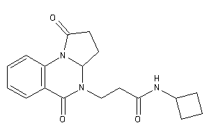 Image of N-cyclobutyl-3-(1,5-diketo-3,3a-dihydro-2H-pyrrolo[1,2-a]quinazolin-4-yl)propionamide