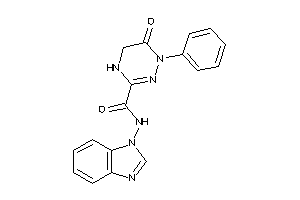 Image of N-(benzimidazol-1-yl)-6-keto-1-phenyl-4,5-dihydro-1,2,4-triazine-3-carboxamide