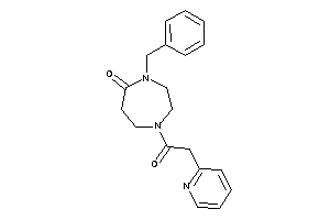 4-benzyl-1-[2-(2-pyridyl)acetyl]-1,4-diazepan-5-one