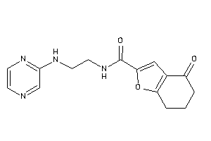 4-keto-N-[2-(pyrazin-2-ylamino)ethyl]-6,7-dihydro-5H-benzofuran-2-carboxamide