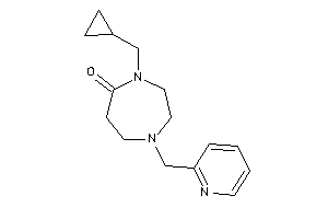 4-(cyclopropylmethyl)-1-(2-pyridylmethyl)-1,4-diazepan-5-one