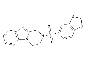 2-(1,3-benzodioxol-5-ylsulfonyl)-3,4-dihydro-1H-pyrazino[1,2-a]indole