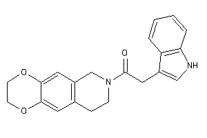 2-(1H-indol-3-yl)-1-(3,6,8,9-tetrahydro-2H-[1,4]dioxino[2,3-g]isoquinolin-7-yl)ethanone