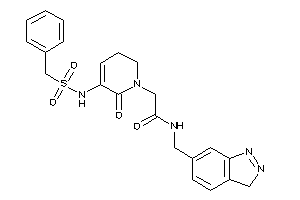 2-[5-(benzylsulfonylamino)-6-keto-2,3-dihydropyridin-1-yl]-N-(3H-indazol-6-ylmethyl)acetamide