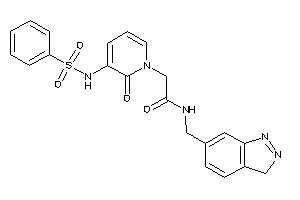 2-[3-(benzenesulfonamido)-2-keto-1-pyridyl]-N-(3H-indazol-6-ylmethyl)acetamide