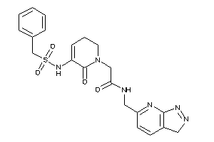 Image of 2-[5-(benzylsulfonylamino)-6-keto-2,3-dihydropyridin-1-yl]-N-(3H-pyrazolo[3,4-b]pyridin-6-ylmethyl)acetamide