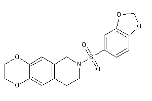 7-(1,3-benzodioxol-5-ylsulfonyl)-3,6,8,9-tetrahydro-2H-[1,4]dioxino[2,3-g]isoquinoline