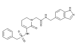 2-[5-(benzylsulfonylamino)-6-keto-2,3-dihydropyridin-1-yl]-N-(1H-indazol-5-ylmethyl)acetamide