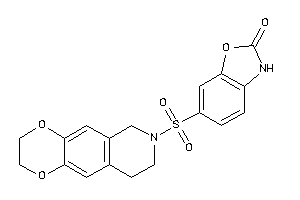 6-(3,6,8,9-tetrahydro-2H-[1,4]dioxino[2,3-g]isoquinolin-7-ylsulfonyl)-3H-1,3-benzoxazol-2-one