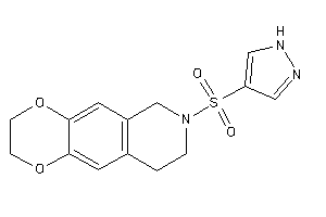 7-(1H-pyrazol-4-ylsulfonyl)-3,6,8,9-tetrahydro-2H-[1,4]dioxino[2,3-g]isoquinoline