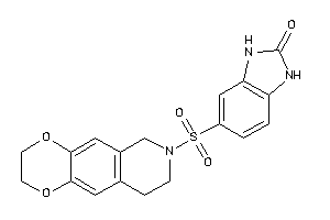 5-(3,6,8,9-tetrahydro-2H-[1,4]dioxino[2,3-g]isoquinolin-7-ylsulfonyl)-1,3-dihydrobenzimidazol-2-one