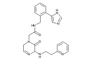 N-[2-(1H-imidazol-5-yl)benzyl]-2-[6-keto-5-[2-(2-pyridyl)ethylamino]-2,5-dihydropyrazin-1-yl]acetamide