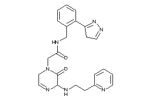 2-[6-keto-5-[2-(2-pyridyl)ethylamino]-2,5-dihydropyrazin-1-yl]-N-[2-(4H-pyrazol-3-yl)benzyl]acetamide