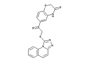 6-[2-([1,2,4]triazolo[4,3-a]quinolin-1-ylthio)acetyl]-4H-1,4-benzoxazin-3-one
